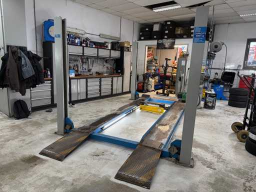 Autec - 4 koloms hefbrug 3000KG met hefbrugkrik