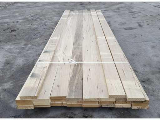 27 x dąb afrykański 30 x 130 mm, długość 365 cm 