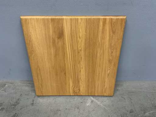 Vierkant eiken Eetkamertafelblad 70 cm