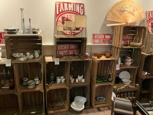 Casse di legno inclusi i contenuti (5x)