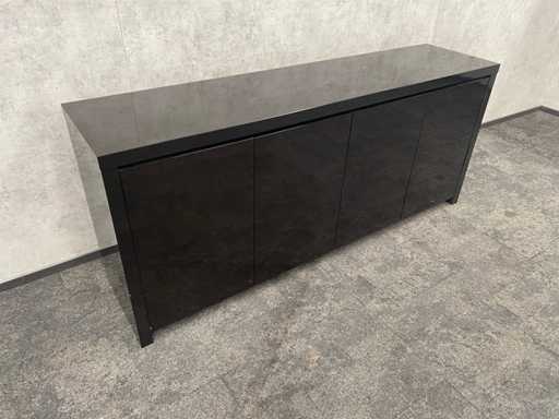 Bufet negru lucios cu 4 u?i