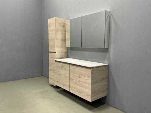 Detremmerie – Greige Oak – Badezimmermöbelset 120 cm