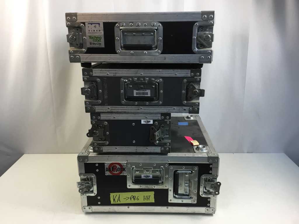 Diverse cutii rack de 19" Flight case (4x)
