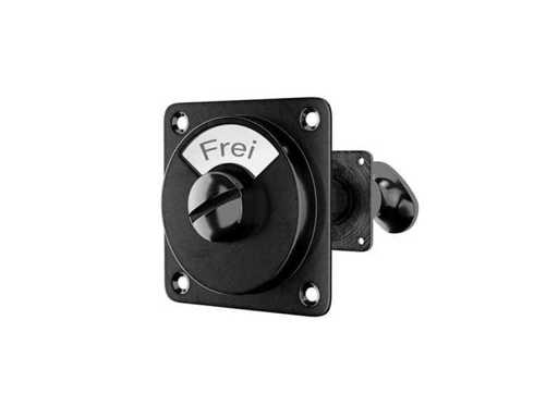 (75x) Frei / Besetzt - Toilettenschloss Schwarz