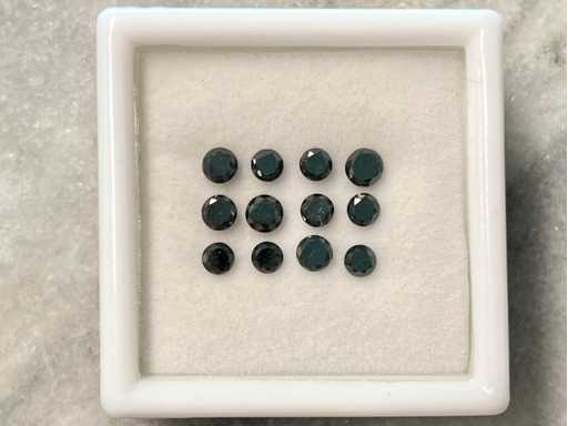 Diamond 2.09 carat black diamond certified