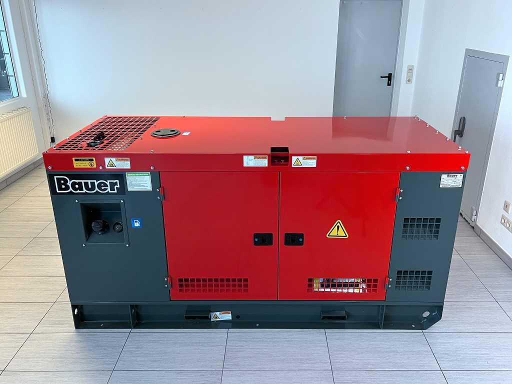 Bauer Emergency Power Generator GFS-16 ATS Diesel - 16 kW -Stationary emergency power generator for house feed-in, low-speed, water-cooled