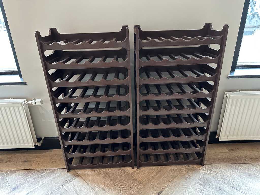 Plastic 6-piece wine rack (18x)