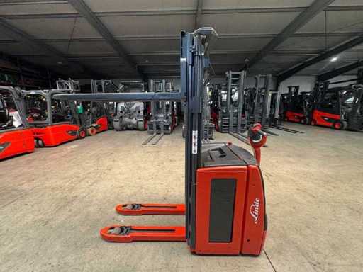 Servicio 2019 + UVV 06/2027 Linde L16i 1.600 kg Dúplex Plataforma a escala 284 cm Transpaleta 4.626 horas