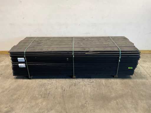 Douglasie Blockhaus Profil 300x19,5x2,8 cm schwarz (15x)