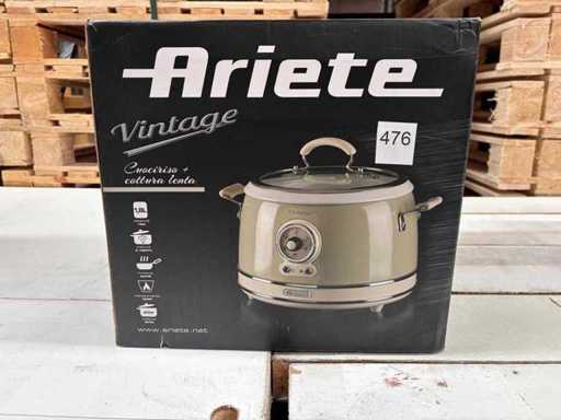 Ariete Retro Slow Cooker & Rijstkoker – Beige
