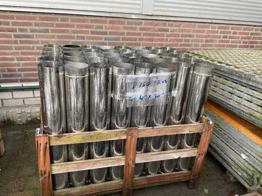 RVS schoorsteenpijp 150 mm (40x)