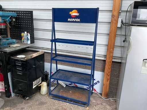 Rastreliera espositiva Repsol