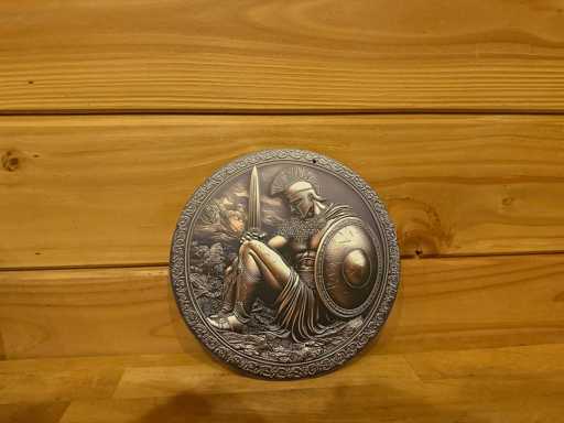 Metal advertising sign round 20cm