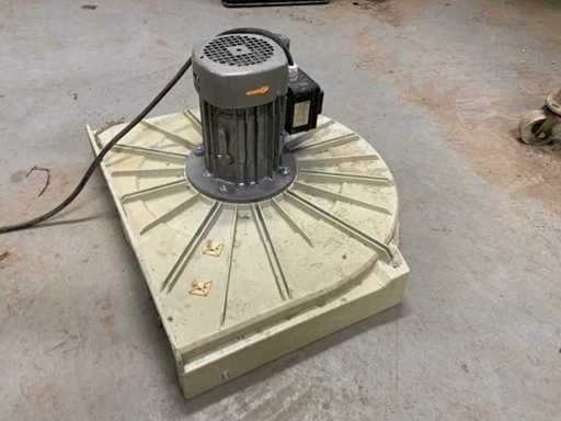 Fan frame with electric motor
