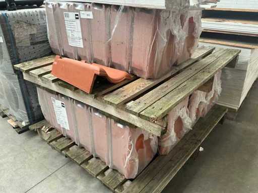 BMI Variable natural red Facade tile left (67x)