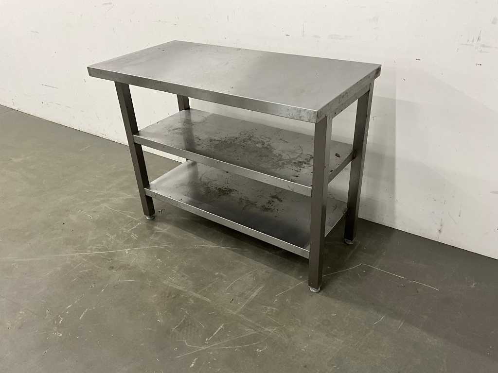 Tavolo da lavoro in acciaio inox (100 cm)