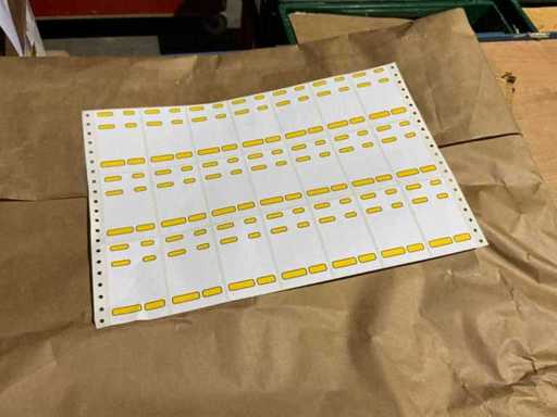 Large batch of labels