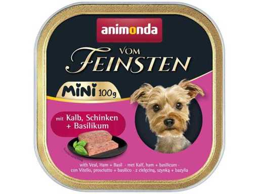 Animonda Veal, Ham & Basil Dog Food - 100g (128x)