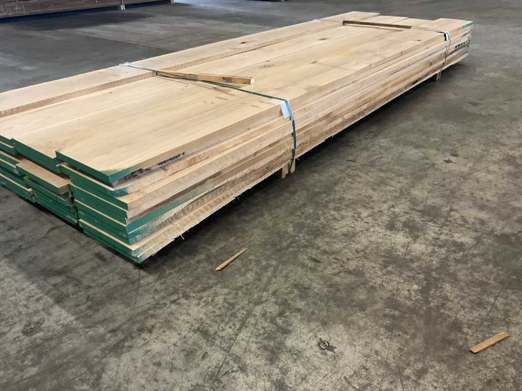 American oak planks pre-planed approx. 0.7 m³