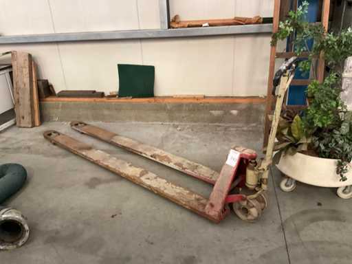 Transpaleta larga hidráulica manual