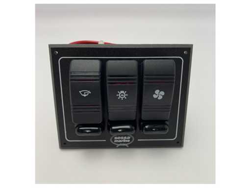 Quadro elettrico Sessa Marine a 3 funzioni - 12V - 051305