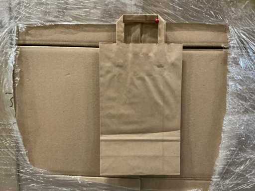 Partia papierowych toreb 36x22x10cm naturalnych (12500x)