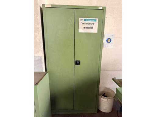 Przemysłowa szafka z materiału stalowego, 2-drzwiowa, 950x400x1950 mm