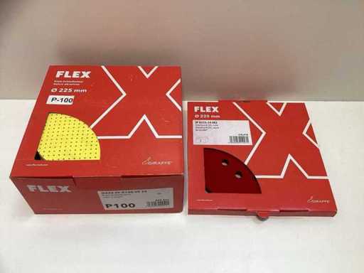 Flex sanding discs with holder 225mm