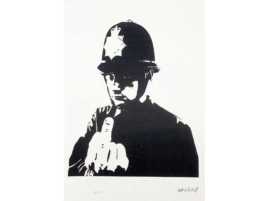 Banksy (Born 1974), based on - Fuck the police