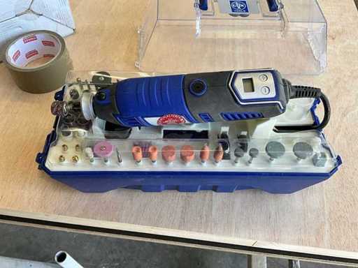 Multiherramienta Lux Tools MBS 160 Set, completa con fresadora y cabezales de taladro