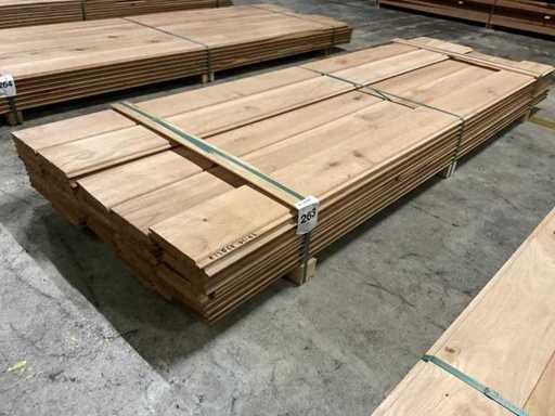 Eiken dakbeschot 20x160 mm (43x)