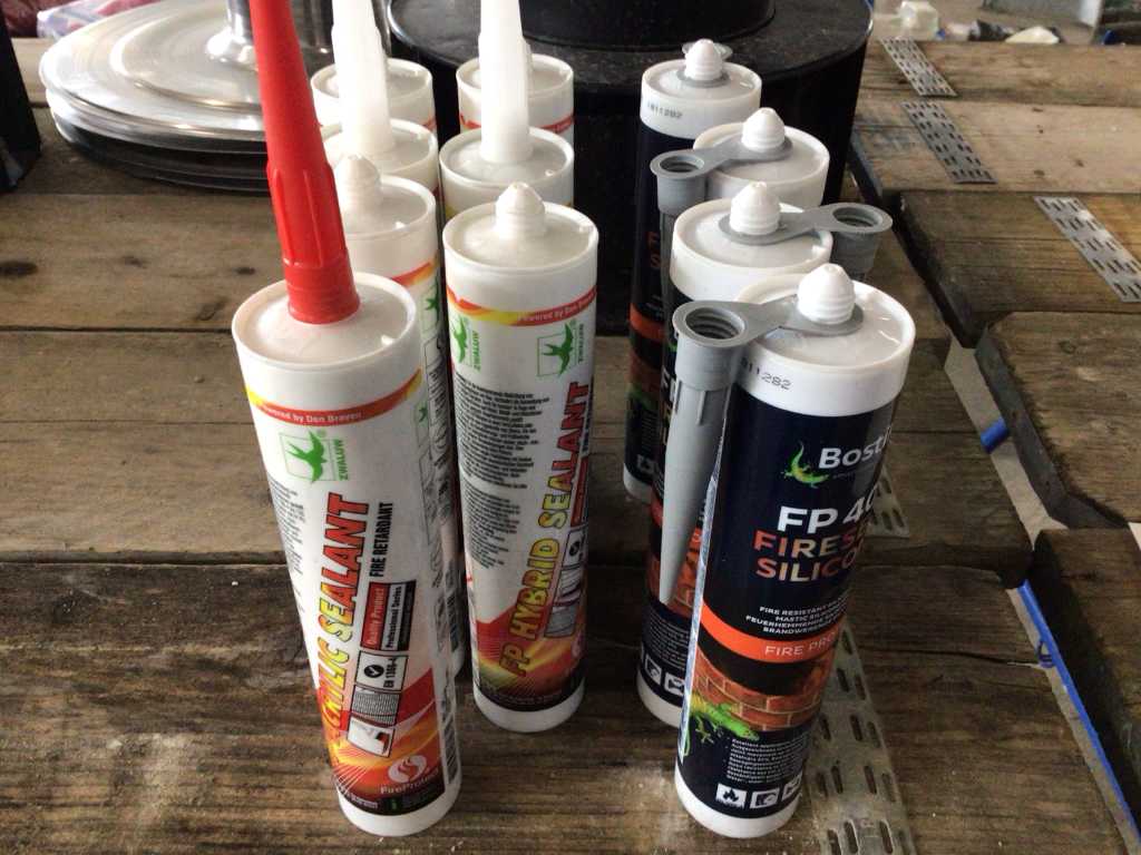 Swallow and bostik fire resistant sealant