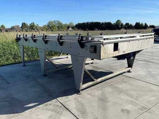 Roestvrijstalen modulaire bandtransportband