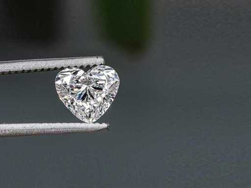 Diamond-Heart Shape 0.50 Cts DE VS
