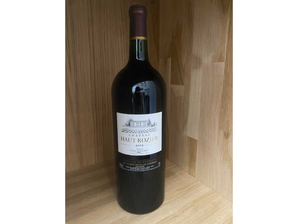 2018 - CHATEAU HAUT ROZIER AOP CÔTES DE Bordeaux - Rode wijn (12x)