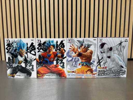 Banpresto / CraneKing - Figurines de la collection Dragon Ball Super et Dragon Ball Z (4x)