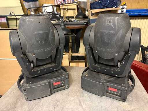 Têtes mobiles Martin Mac 300 - Divers équipements légers (2x)