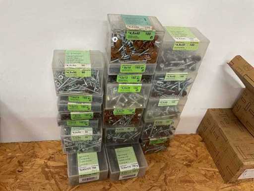 Holzschrauben und Nägel