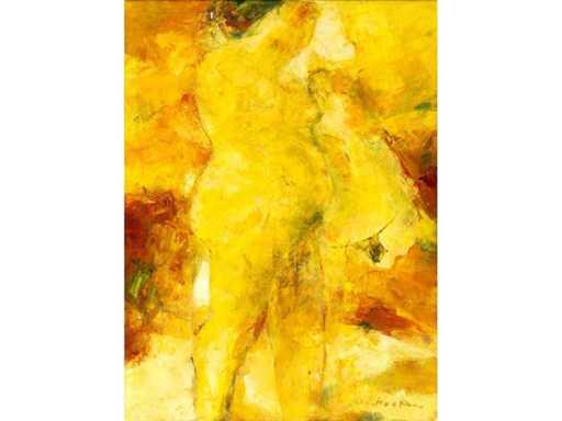 Paul Hugo ten Hoopen - Danaë - oil on canvas - 80x60 cm 