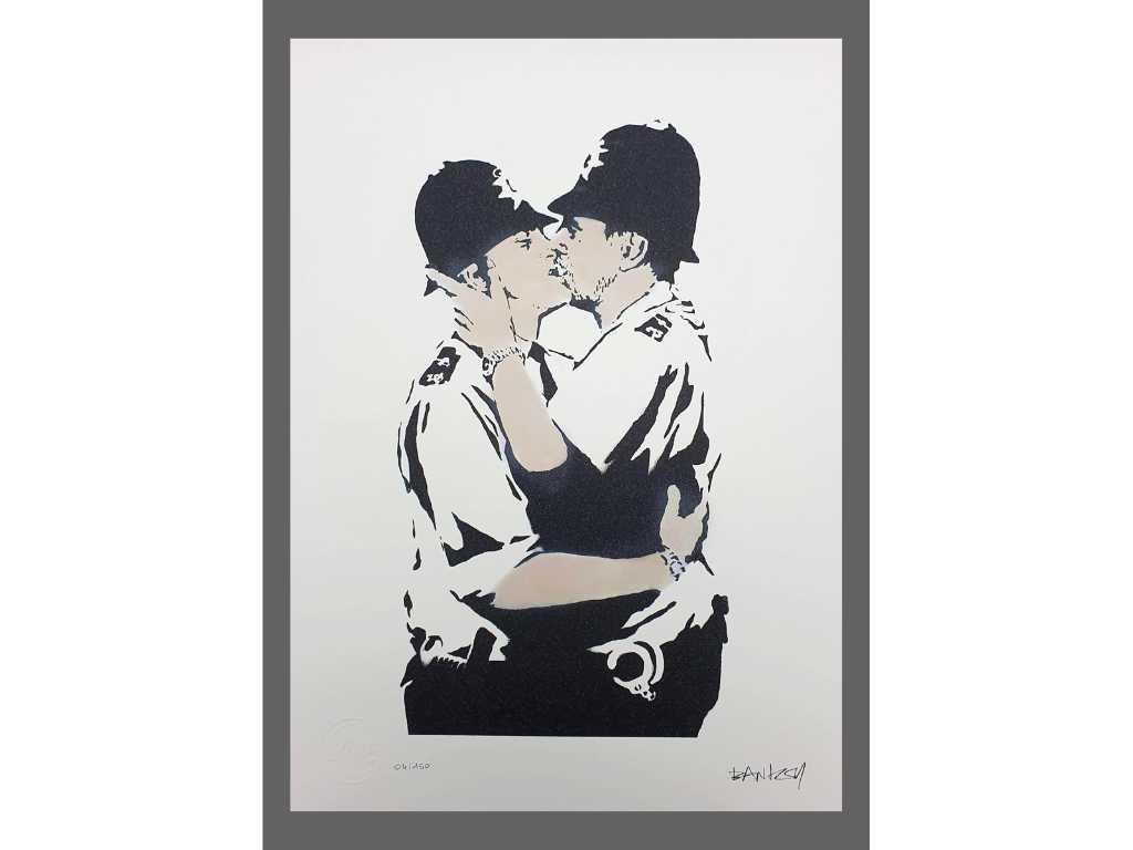 Banksy - Kissing Coppers - Lithographie