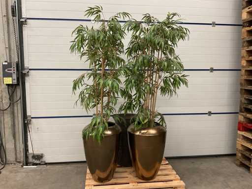 Sztuczna ro?lina w doniczce (2x)