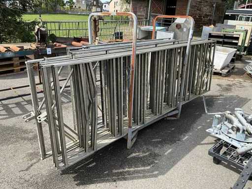 Stainless steel hanging frames for ham (9x)