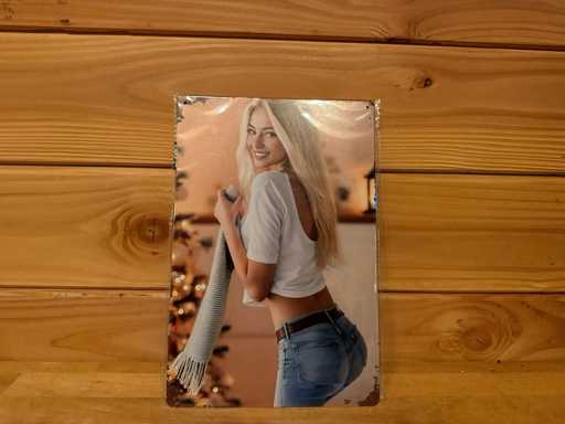 Metalen reclamebord 30x20cm