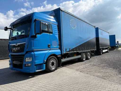 2017 MAN Daily MAN TGL + KRONE Swap Body Trailer (Combinatie Combinatie) – Zeil/Schuifzeil – Topconditie