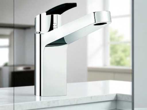 Damixa Slate Kitchen Mixer Tap black and chrome