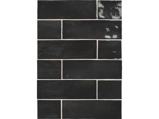 Ape Seville Black Glans Wandtegel 6,5x20 cm 30 m²