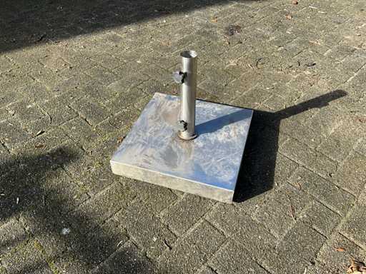 Stainless steel parasol base