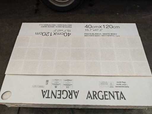 Argenta Dimension Brut Crem Décor Mat Carrelage mural 40x120 cm 22,56 m²