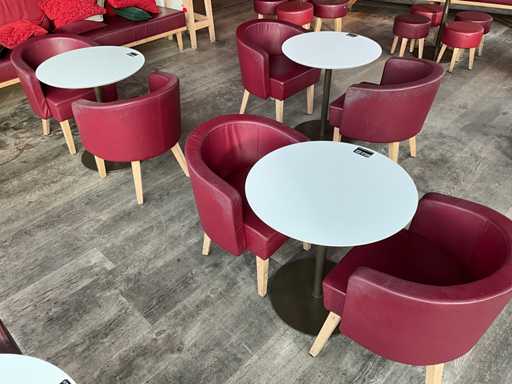 Hutten - Bistro table with 2 chairs (3x)