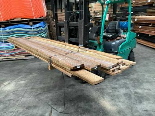 Grenen vlonderplank geïmpregneerd - 300x14,5x2,5 cm (16x)